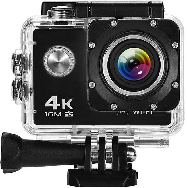 【JINPEI 錦沛】4K 16M Wi-Fi 運動攝影機, Black, JS-07B+256GB