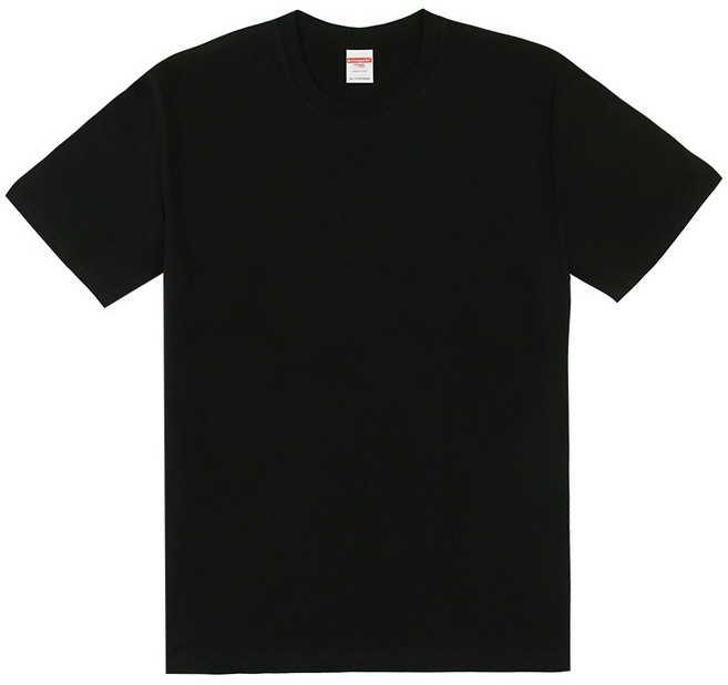 【CY】 AG18000 ARRIVE GUIDE 精梳棉T恤 短袖 全棉 親膚 素面上衣 T shirt 圓領, 黑色 02,L
