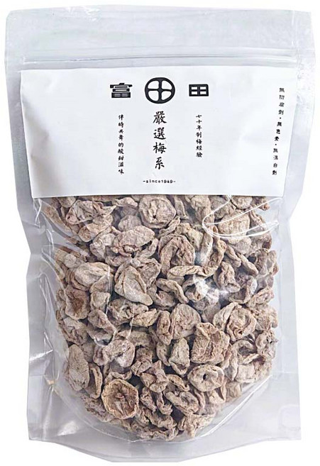 富田製梅 嚴選梅系列,70年製梅經驗,無核脆梅, 1個, 300g