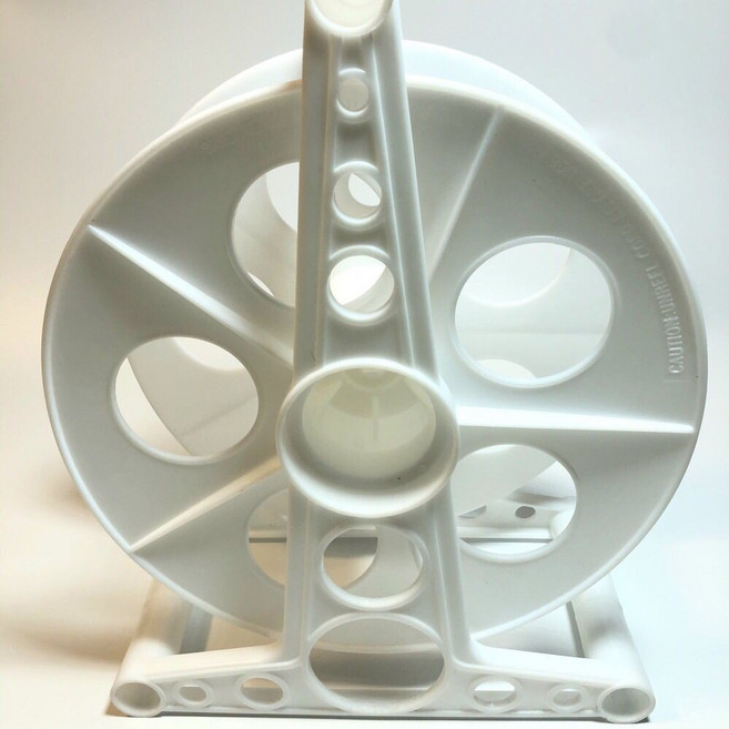 卷線器 繞管盤 繞線盤 手搖線盤 便攜電線收納, 高端白, 1個