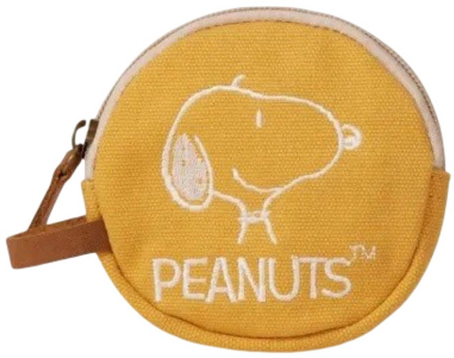 PEANUTS 史努比 日系卡通圓形零錢包 多色可選 學生手拿包 口紅耳機收納袋 直徑11cm