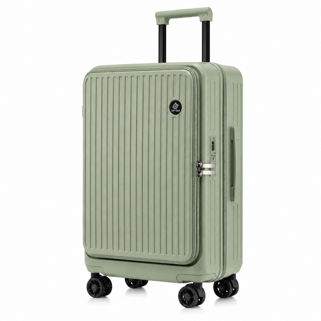 TOP TRIP 前開式行李箱 20吋登機箱 虎航可 25吋 29吋 登機箱 擴充 彈簧煞車輪 杯架功能 旅行箱 杯袋掛勾 輕量行李箱 輕量登機箱 可登機行李箱 前開式登機箱