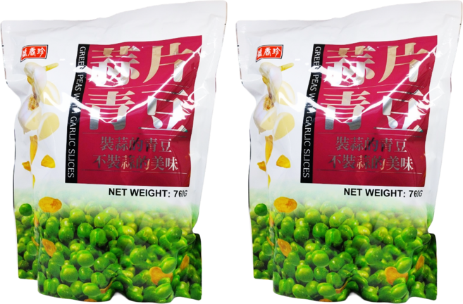 盛香珍 蒜片青豆 香脆蒜片 獨立包裝, 760g, 2個
