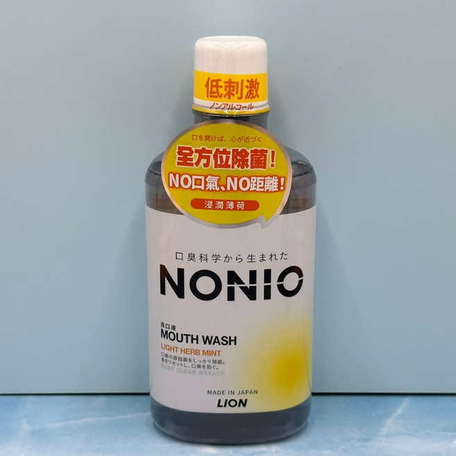 獅王 LION NONIO 漱口水 600ML, 1個, 浸潤薄荷
