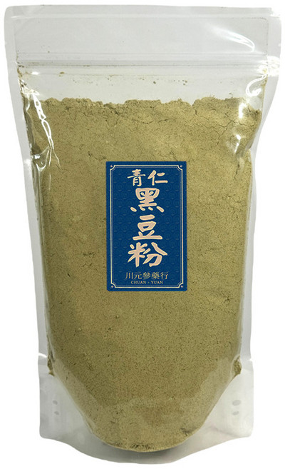 川元參藥行 無添加無糖青仁黑豆粉 600g 營養細緻 全家適用沖泡料理皆宜, 1個