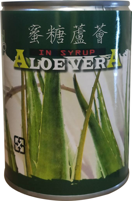蜜糖蘆薈 低熱量營業用蘆薈果肉/蘆薈丁罐頭, 565g, 1個