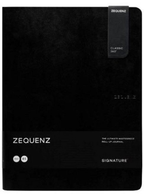 ZEQUENZ Time Value 360 方格輕薄筆記本 B5 2XL 100張入, 1個, 黑色