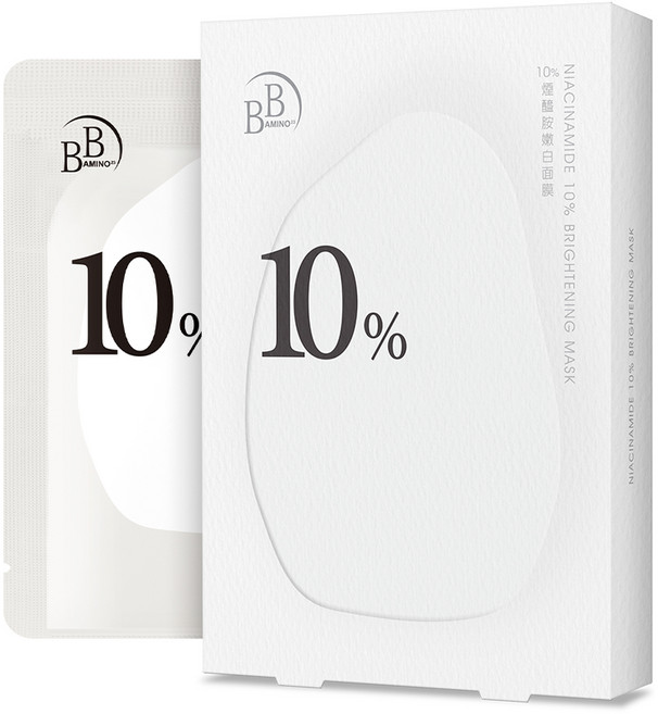 BB Amino 10%煙醯胺嫩白面膜3片入, 3片, 1組