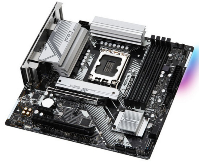 ASRock 華擎 B760M Pro RSD4 Intel CPU(LGA1700) B760 DDR4 Micro ATX 主機板 第12代 · 第13代, 單一商品