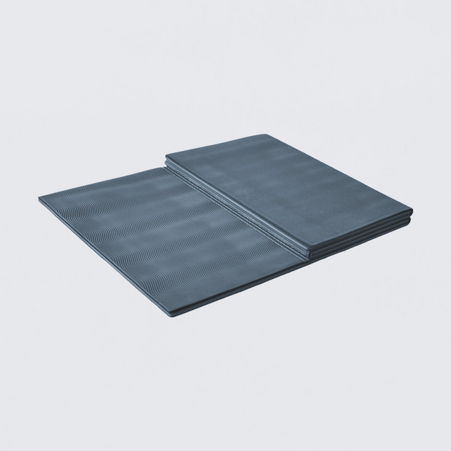 LOTUS 台灣製加大加寬多功能摺疊健身墊6mm / 200x120cm 附提袋, 鳶尾藍, 1個
