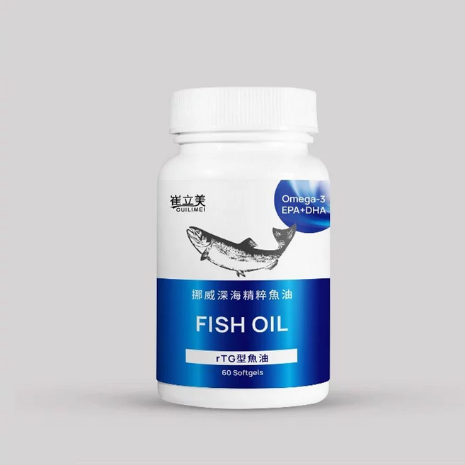 崔立美 挪威深海精粹魚油 Omega-3 EPA+DHA, 1個, 60顆