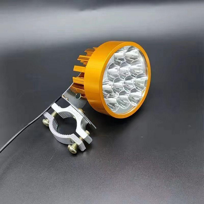 LED 外置燈 智能變壓 12V-85V 通用, 1個, 金色, 12珠管夾
