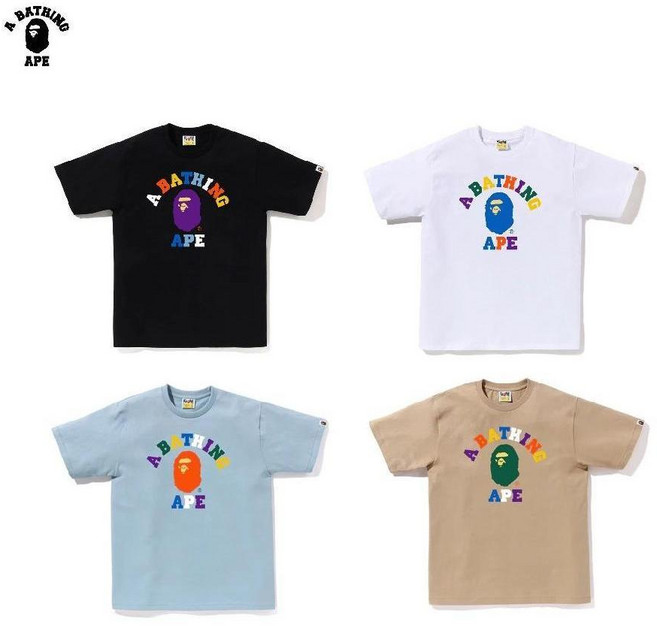 베이프 BAPE 정품 / 컬러 칼리지 반팔티 COLORS COLLEGE TEE