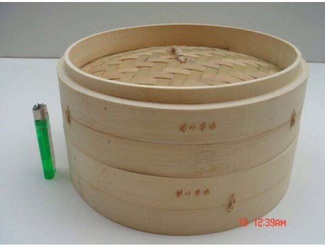 菊川本味 8吋竹蒸籠, 1個, 層