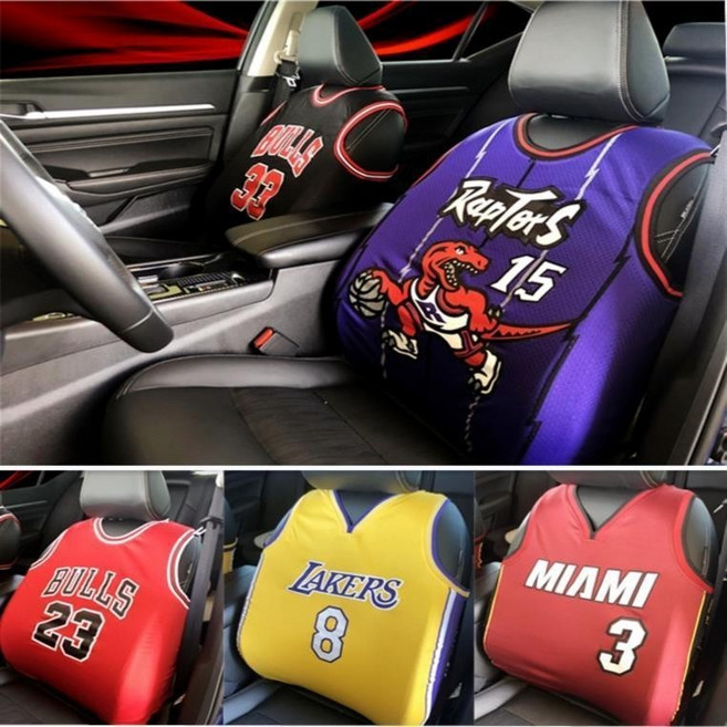 貝貝 NBA籃球汽車座套 四季通用 卡通設計, 科比紫色, 1個