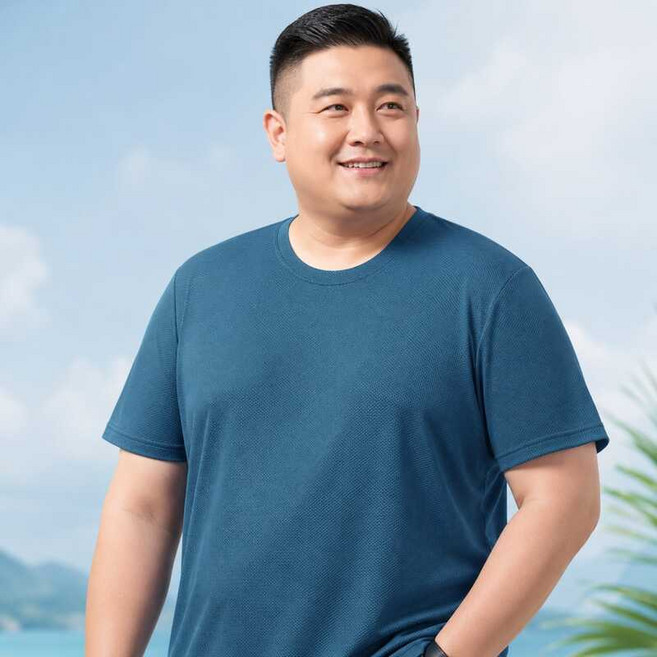 M-12XL 大尺碼涼感透氣短袖T恤 吸濕排汗 輕薄速乾