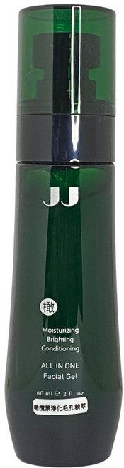 JJ 橄欖葉淨化毛孔精華 ALL IN ONE 面部凝膠 保濕亮白調理 簡化護膚步驟, 1個, 60ml