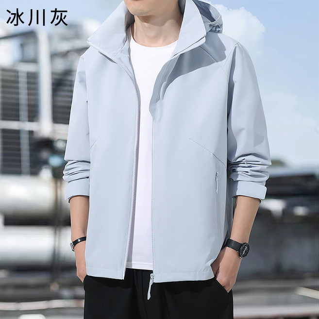 潮流休閒情侶戶外沖鋒衣夾克