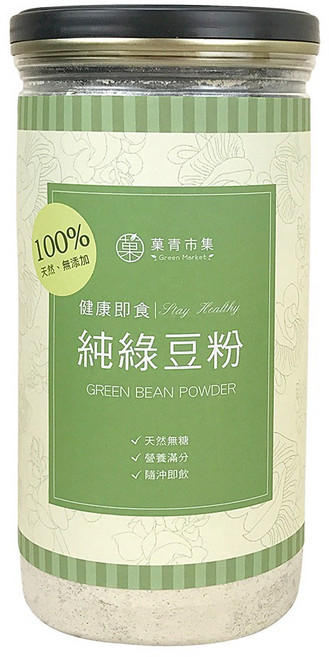 【菓青市集】純綠豆粉 沖泡即飲 罐裝/袋裝補充包, 1個, 純綠豆粉 袋裝補充包400G