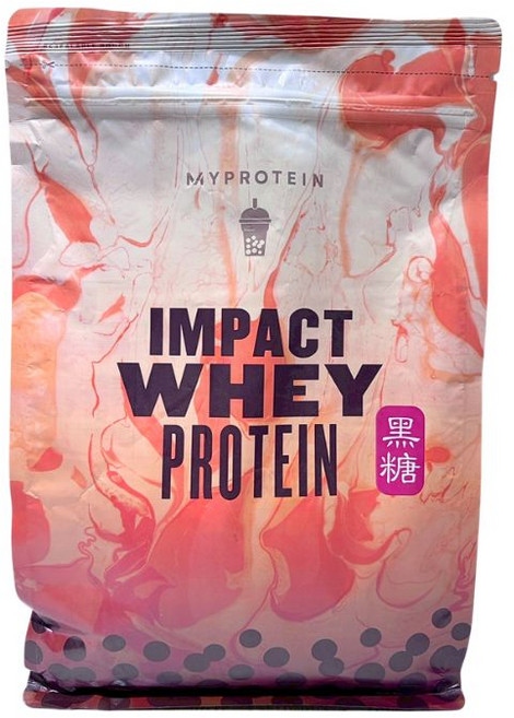 MYPROTEIN Impact 乳清蛋白粉 黑糖奶茶口味,健身運動後蛋白質補充,優質蛋白粉, 1kg, 1個
