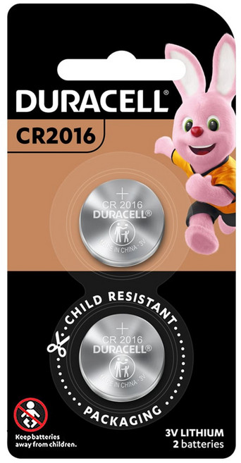 Duracell 金頂/金霸王 鈕扣型鋰電池, 1個, 2入