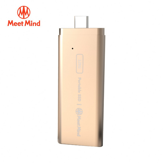 Meet Mind GEN2-01 SSD 固態行動碟 128GB, 金色