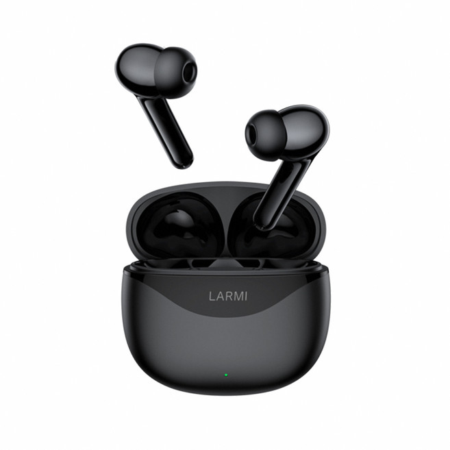 LARMI樂米 LMA05 無線藍牙耳機 IPX5防水 藍牙5.3 蘋果安卓通用 迷你運動, BLACK