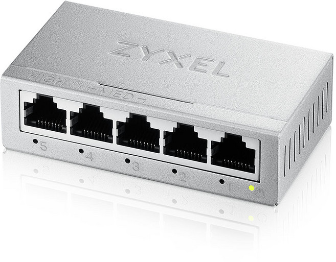 合勤 ZYXEL GS-105B v5 五埠 Gigabit 迷你金屬殼 交換器 網路集線器, 1個