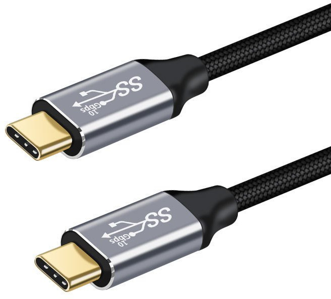 USB-C 3.1 Gen2 雙TYPE 數據線, 1個, 1米雙直頭, 1m