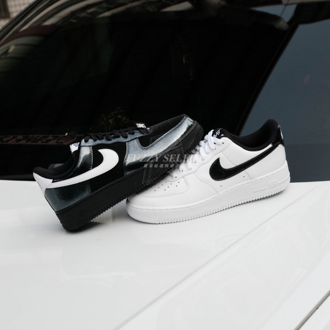 Nike Air Force 1 漆皮 歌德字 黑白