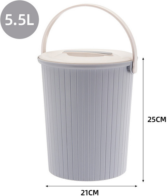 功夫茶水桶茶渣桶 5.5L 灰色, 大容量茶水桶 灰色 可裝熱水, 1個