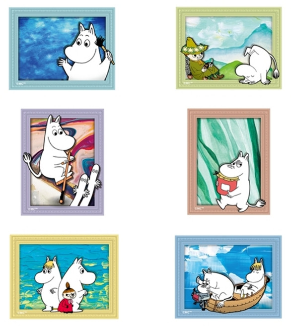 【Moomin嚕嚕米】姆明魔法印象浮雕磁鐵-隨機 1 入, 旅遊(圖案)