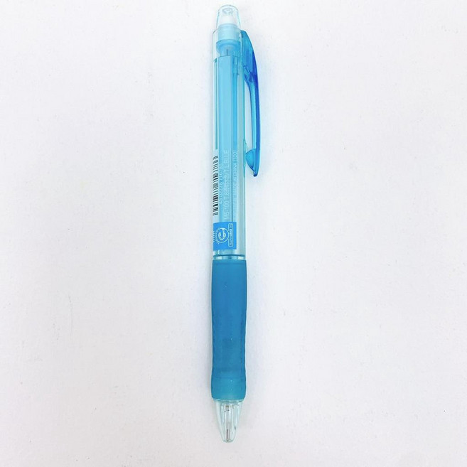 uni三菱鉛筆 M5-100 自動鉛筆 0.5mm 附橡皮擦, 1個, 透明淺藍桿