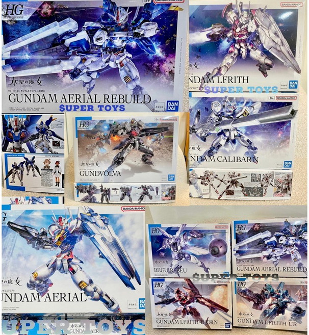HG 1/144 水星的魔女 系列 組裝模型, 1個, <其餘款式需另外調貨>