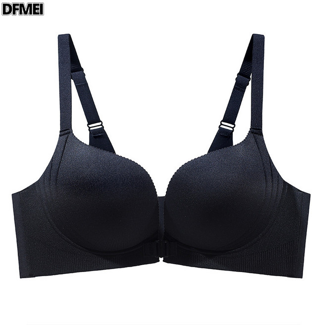 DFMEI 前扣內衣女聚攏無痕收副乳防下垂文胸罩