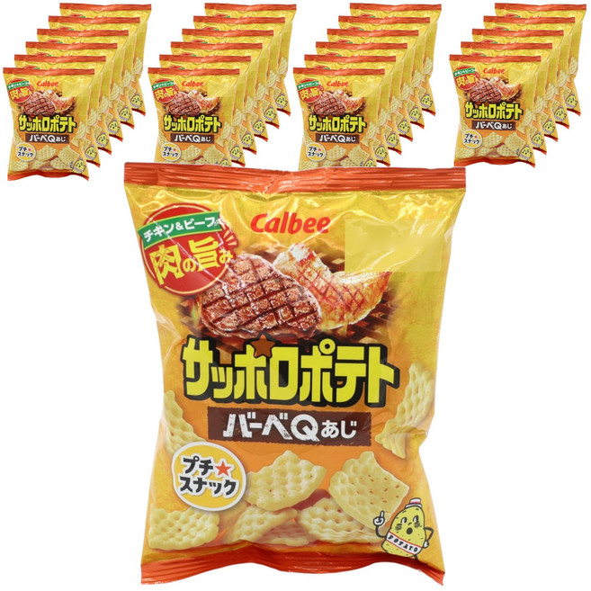 卡樂比 北海道馬鈴薯餅乾 燒烤味 24gx24包, 24個