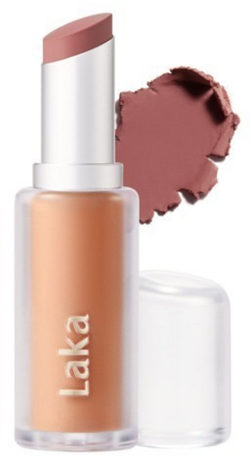 Laka Bulky Matte Lipstick 絲絨霧面唇膏 持久顯色 輕巧便攜, 403 Fig Sounds, 1個
