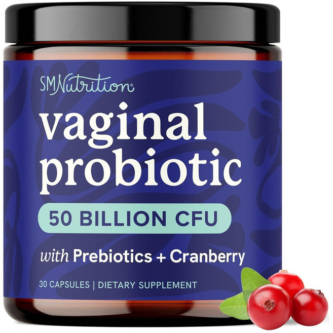 SMNUTRITION 益生菌 500億CFU 益生元 + 含蔓越莓膠囊, 1個, 30錠