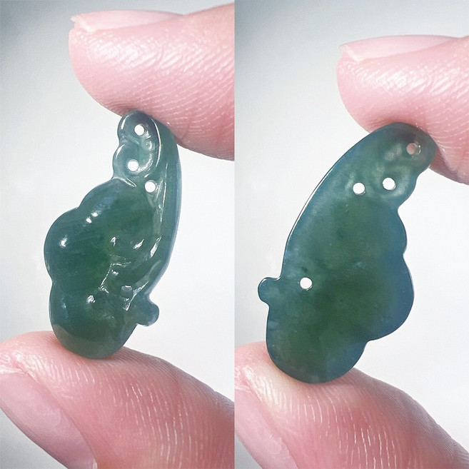 玉我翡翠 如意吊墜項鍊 瓜地馬拉A貨翡翠 吉祥如意 保平安 送禮自用