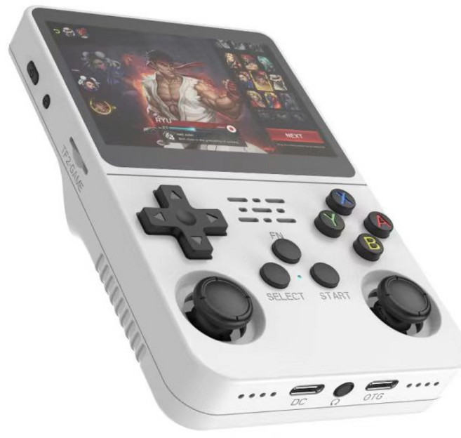 r36s 掌上遊戲機 無線雙搖杆, 白色128G, 1個, 如圖