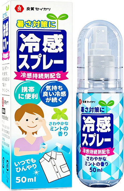良質セイカツ 涼感噴霧 持續涼感 薄荷香, 1個, 50ml