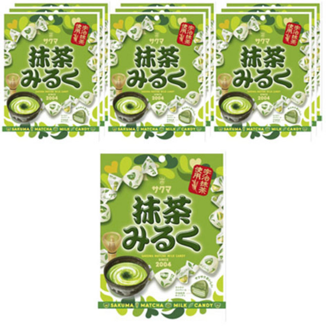 Sakuma 佐久間製菓 抹茶牛奶糖, 10袋