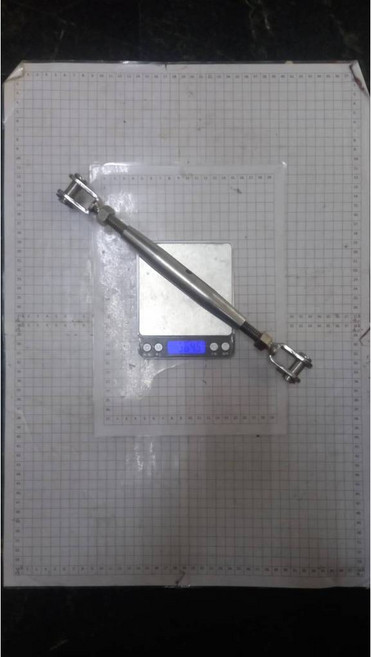 不鏽鋼雙開拉緊器 U對U 開口對開口, 1個