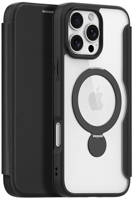 iPhone 14 手機殼 親膚皮紋磁吸翻蓋套 強力磁吸插卡掀蓋皮套