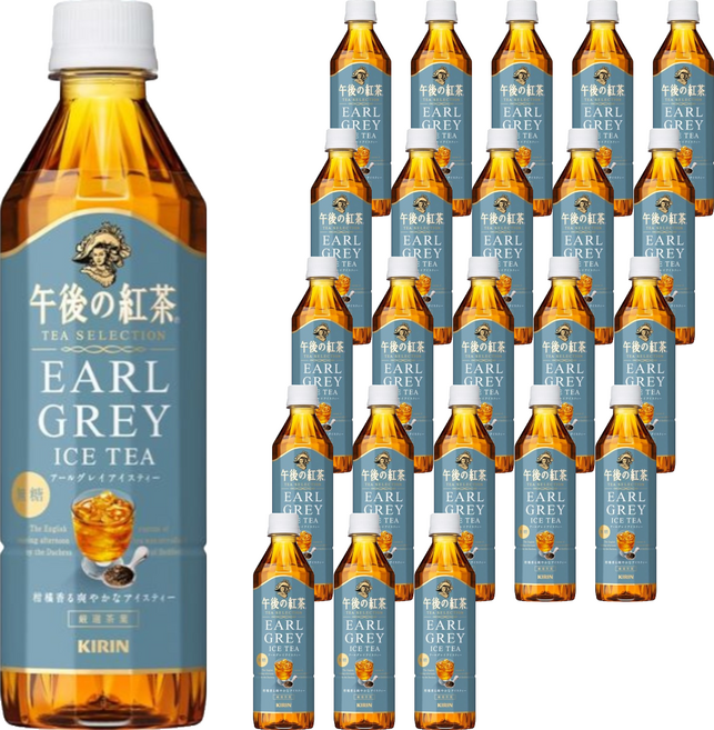 KIRIN 麒麟 午後紅茶 精選伯爵冰茶 PET瓶, 24個, 500ml