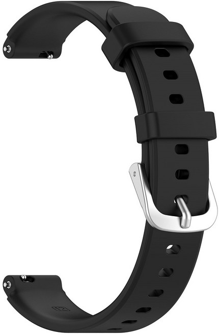 Garmin Lily 2/2 Active 活力版 14mm 替換矽膠錶帶 運動腕帶, 黑色, 1個