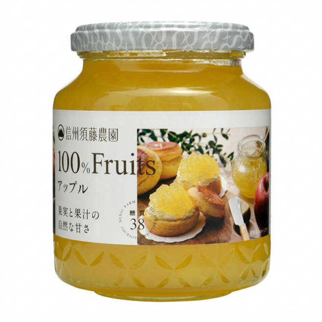 信州須藤農園 蘋果果醬, 340g, 1個