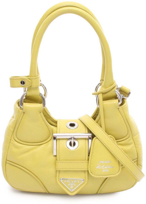 프라다 중고 2010-2025 나파 소프트 패딩 리에디션 2002 문 사첼 백