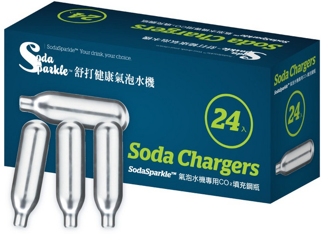 SodaSparkle 澳洲 氣泡水機 專用CO2鋼瓶 24入贈24入