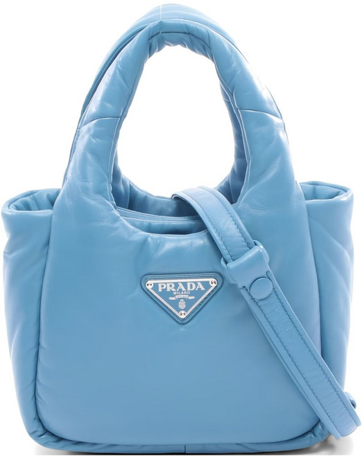 프라다 중고 2010's 패딩 레더 토트 백